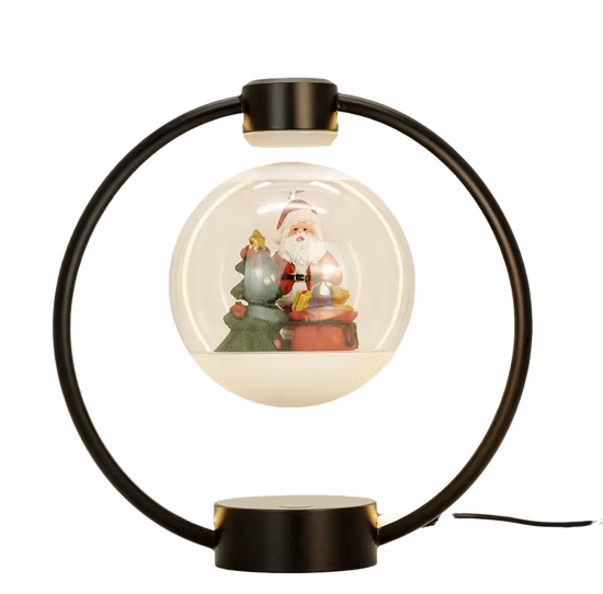 New Hotsale Promotion Gift Magnetic Levitation Floating 14cm Christmas Ball Light Gift Lamp