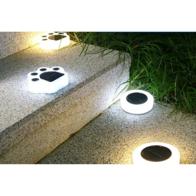 Lâmpada solar para gramado, lâmpada de palma de urso, led, luzes subterrâneas de jardim, garra de urso, à prova d'água, caminho de jardim, lâmpada de cerca bl20511